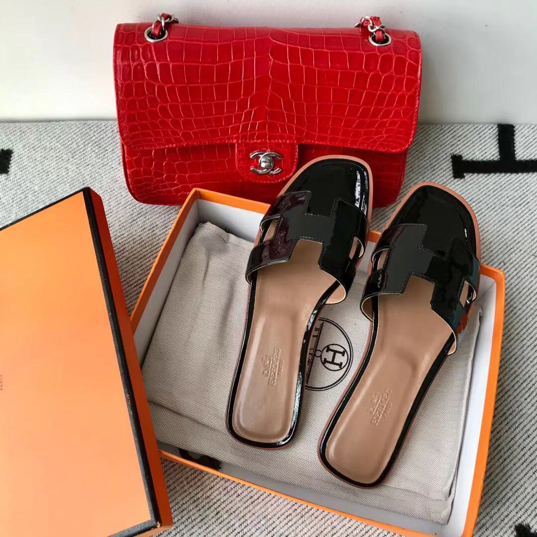 에르메스 올수공 오란 슬리퍼 샌들 페이던트 21